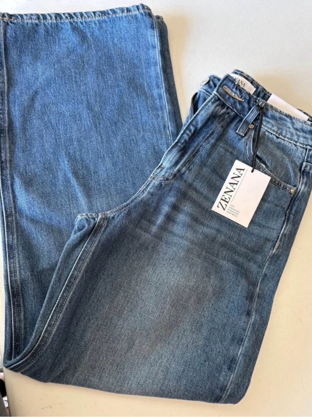 Zenana Outfitters Wide Leg Denim Jeans